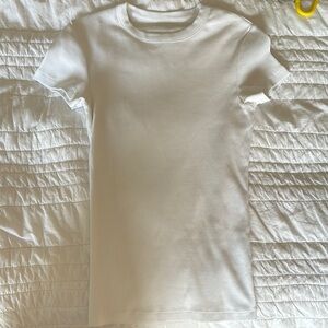 Djerf Avenue White Short Sleeve Tee